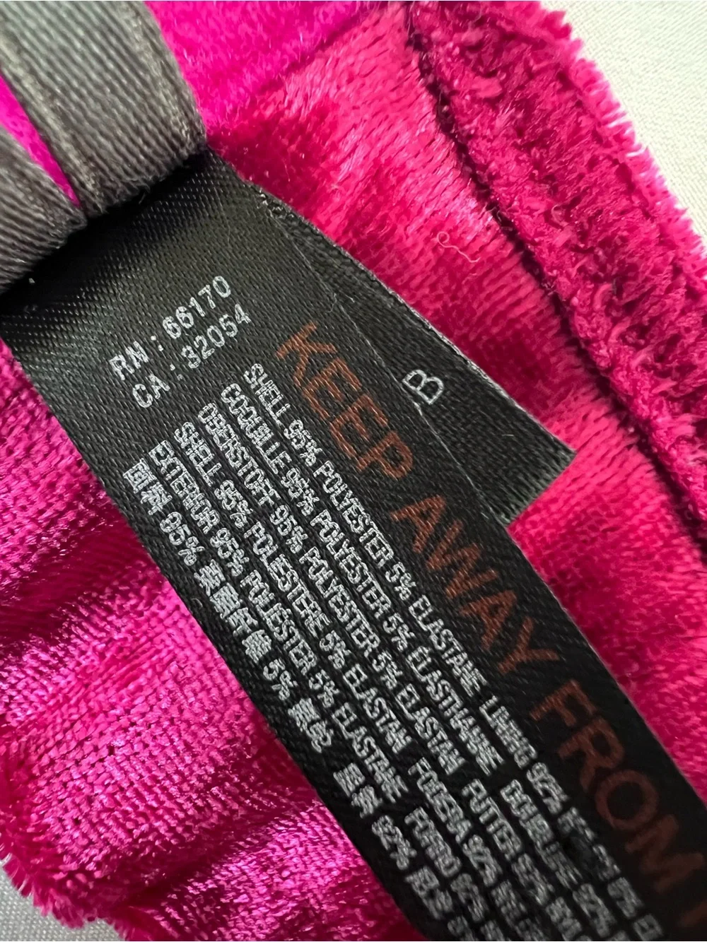 Anthropologie Velvet Tassel Bralette in Fuchsia size XL